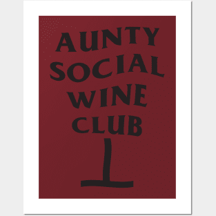 8ts Aunty Social Wine Club Posters and Art